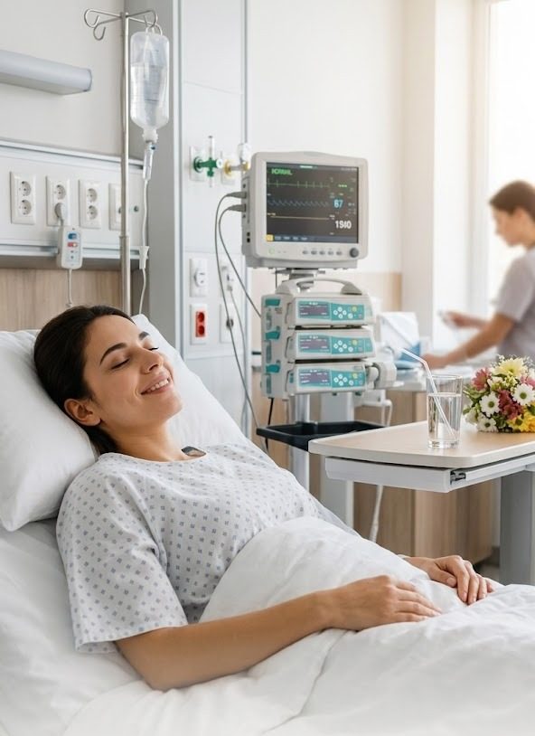 Habitación de hospitalización con monitoreo continuo